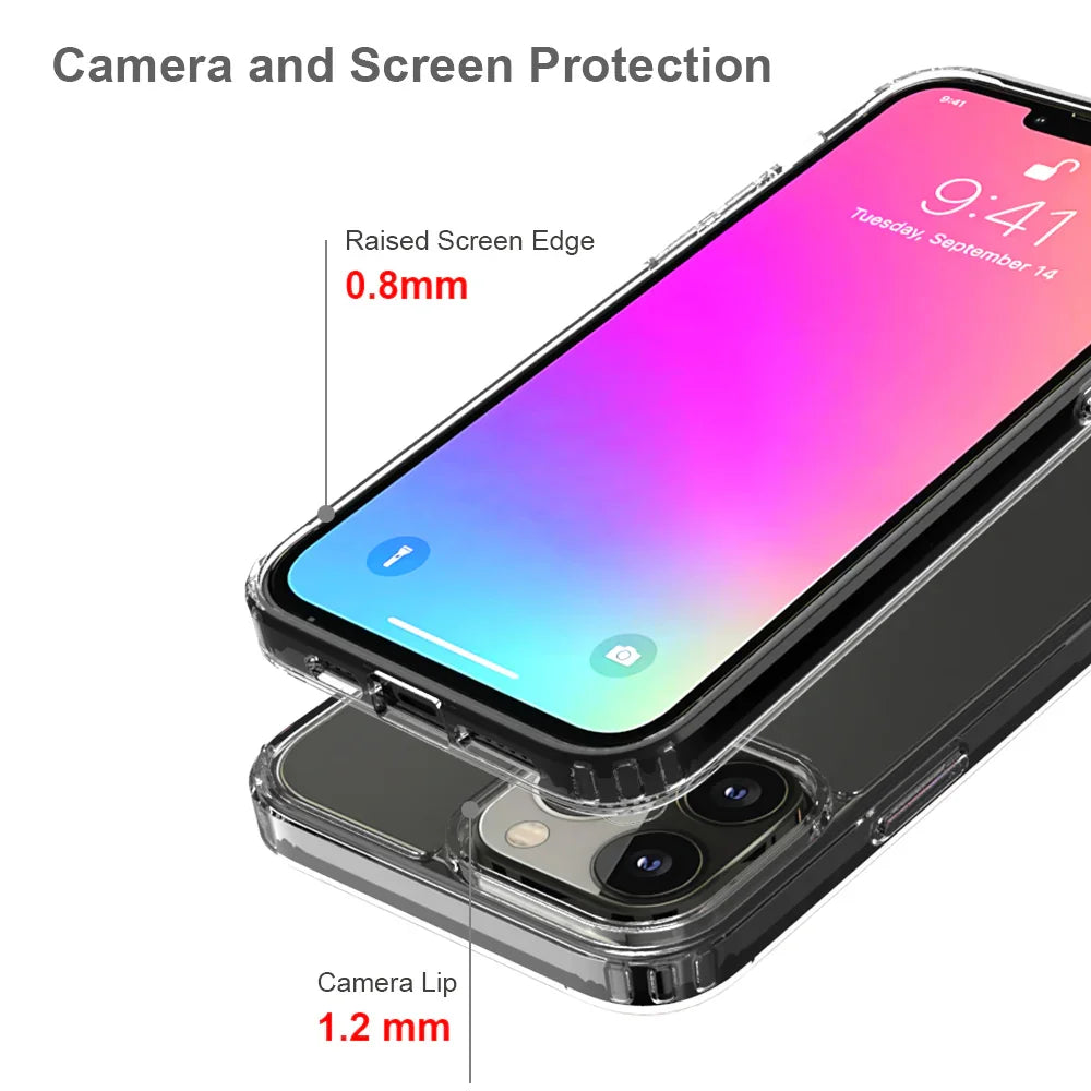 Armor-X Ahn Shockproof Protective Case For iPhone 13 Pro Max - Clear - Tashqila Armor-X Ahn Shockproof Protective Case For iPhone 13 Pro Max - Clear - Tashqila